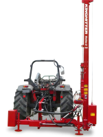 Fully extended series 3 post rammer with 5 bank valve